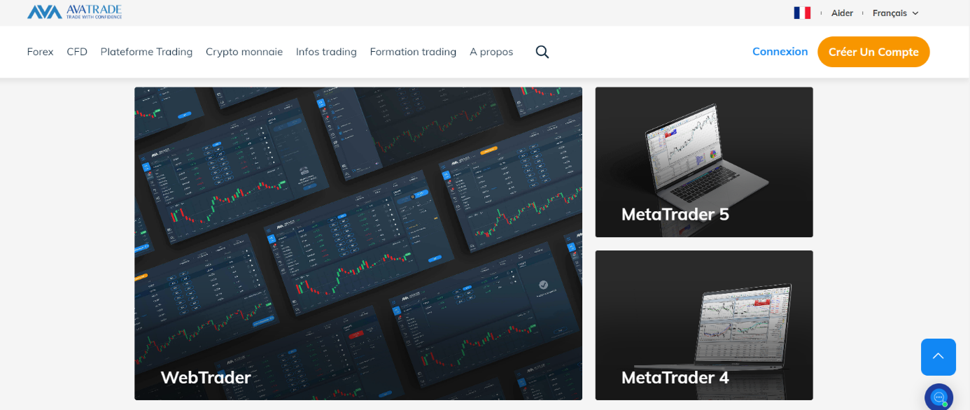 Quelles sont les plateformes de trading proposées par le projet ?