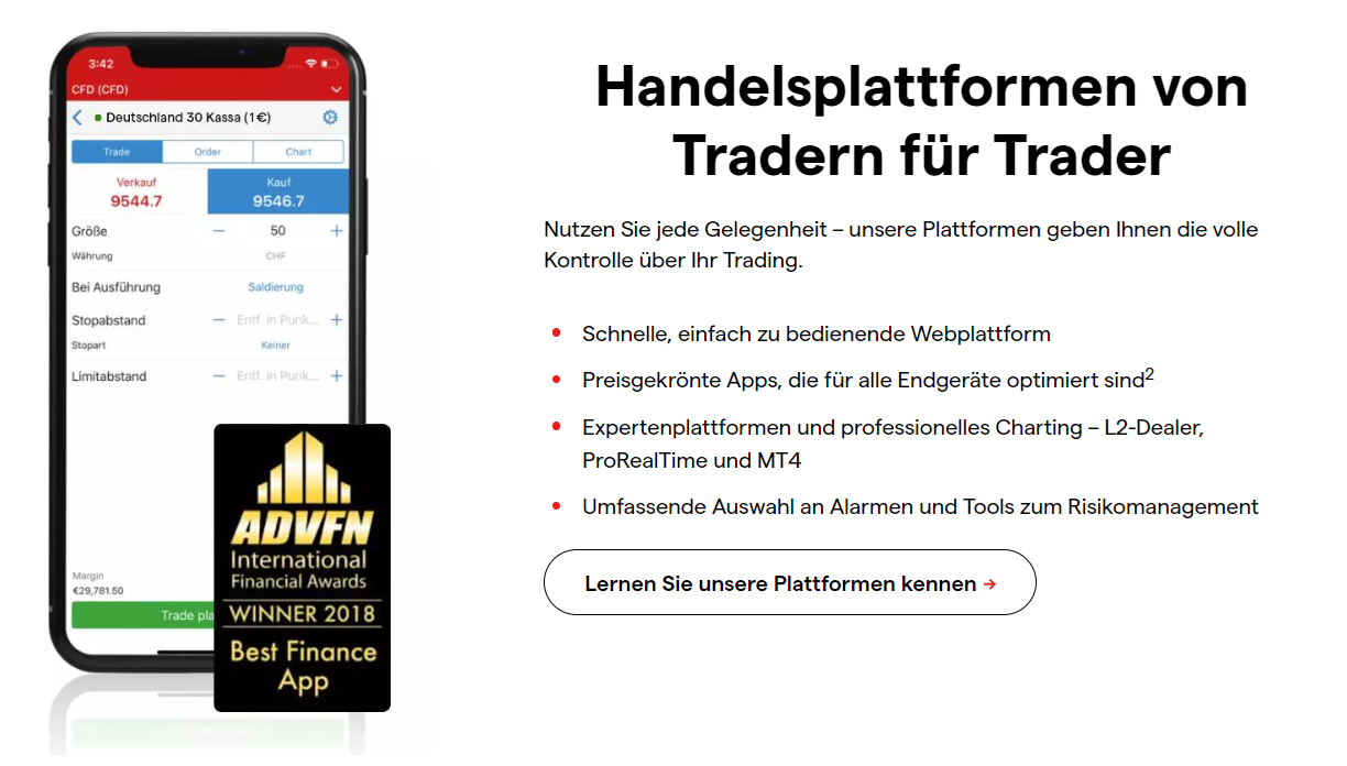 Abra uma conta com a IG Markets