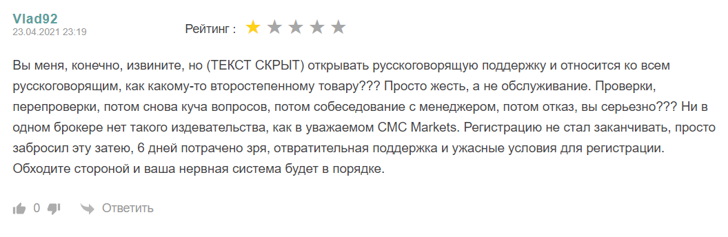 Отзыв о брокере CMC Markets 