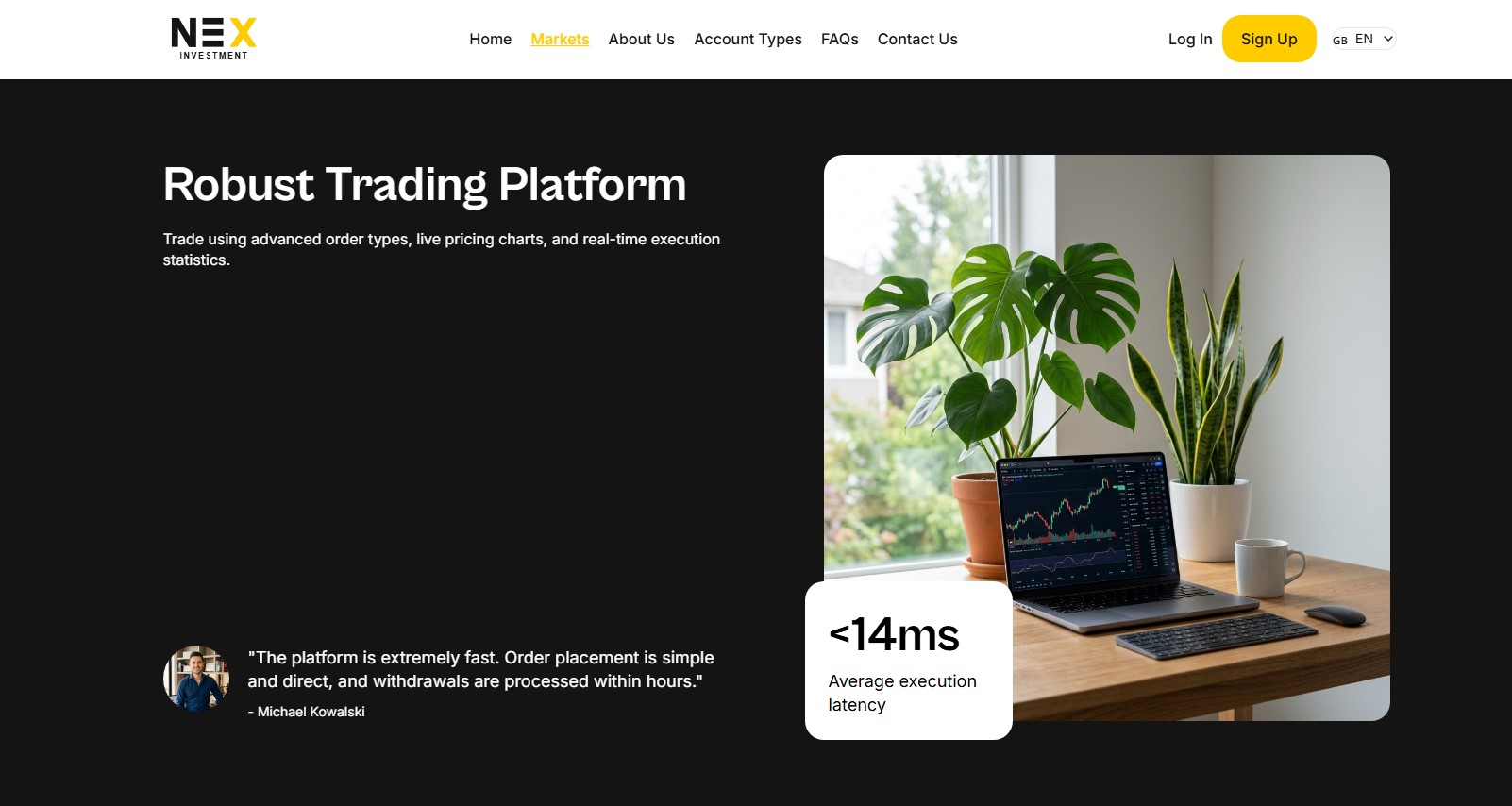 Nex Investment site